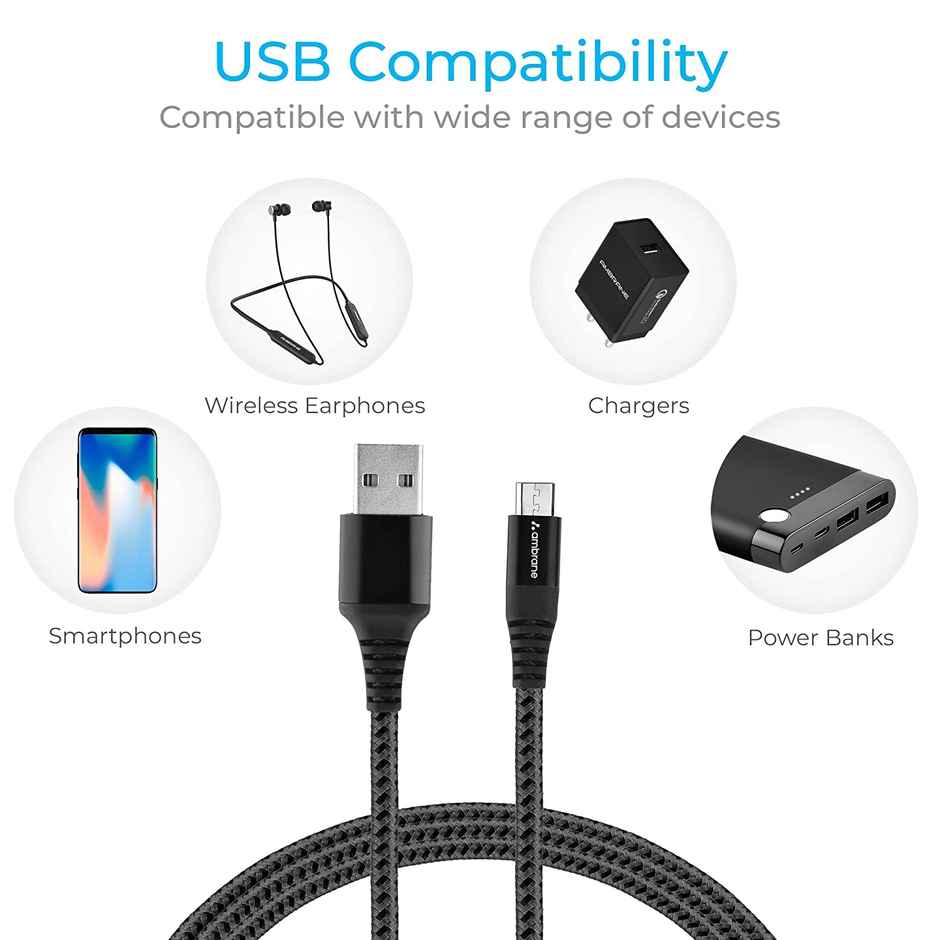 Ambrane BCM C15 Micro 1.5M Cable — image 3