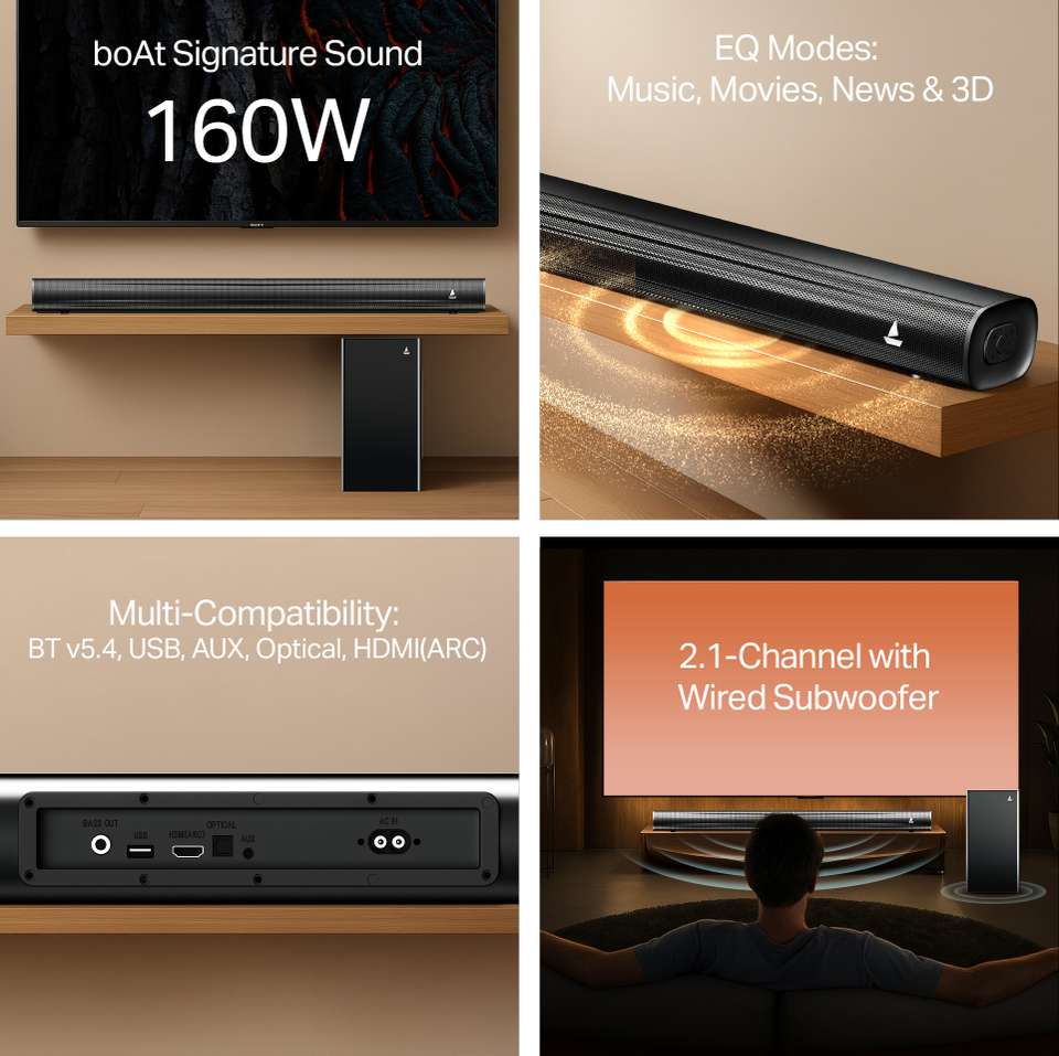 boAt 1550 Plus 160 Watt Soundbar — image 2