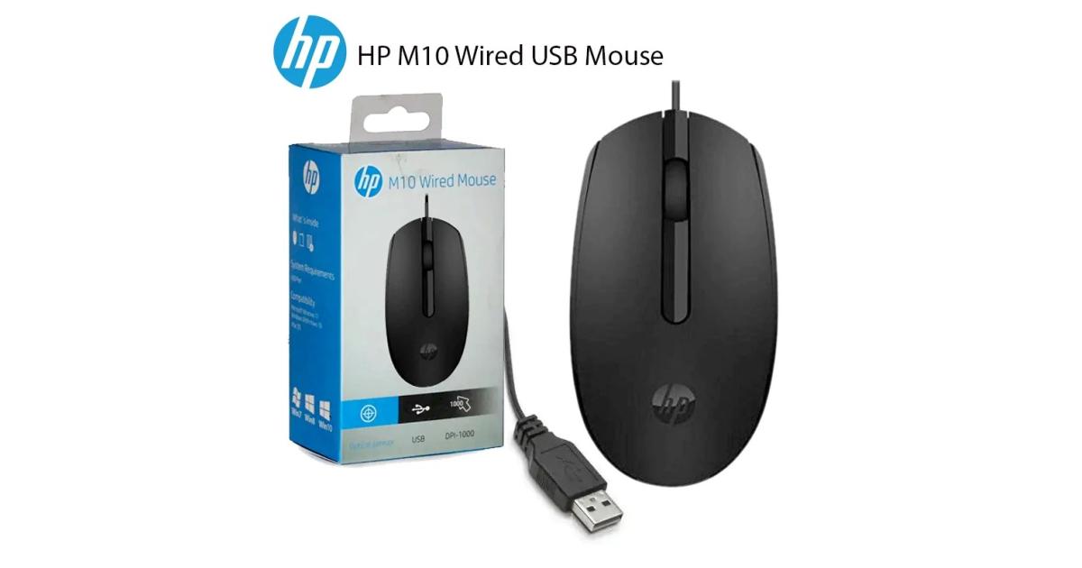 HP M10 Wired Mouse USB — image 3
