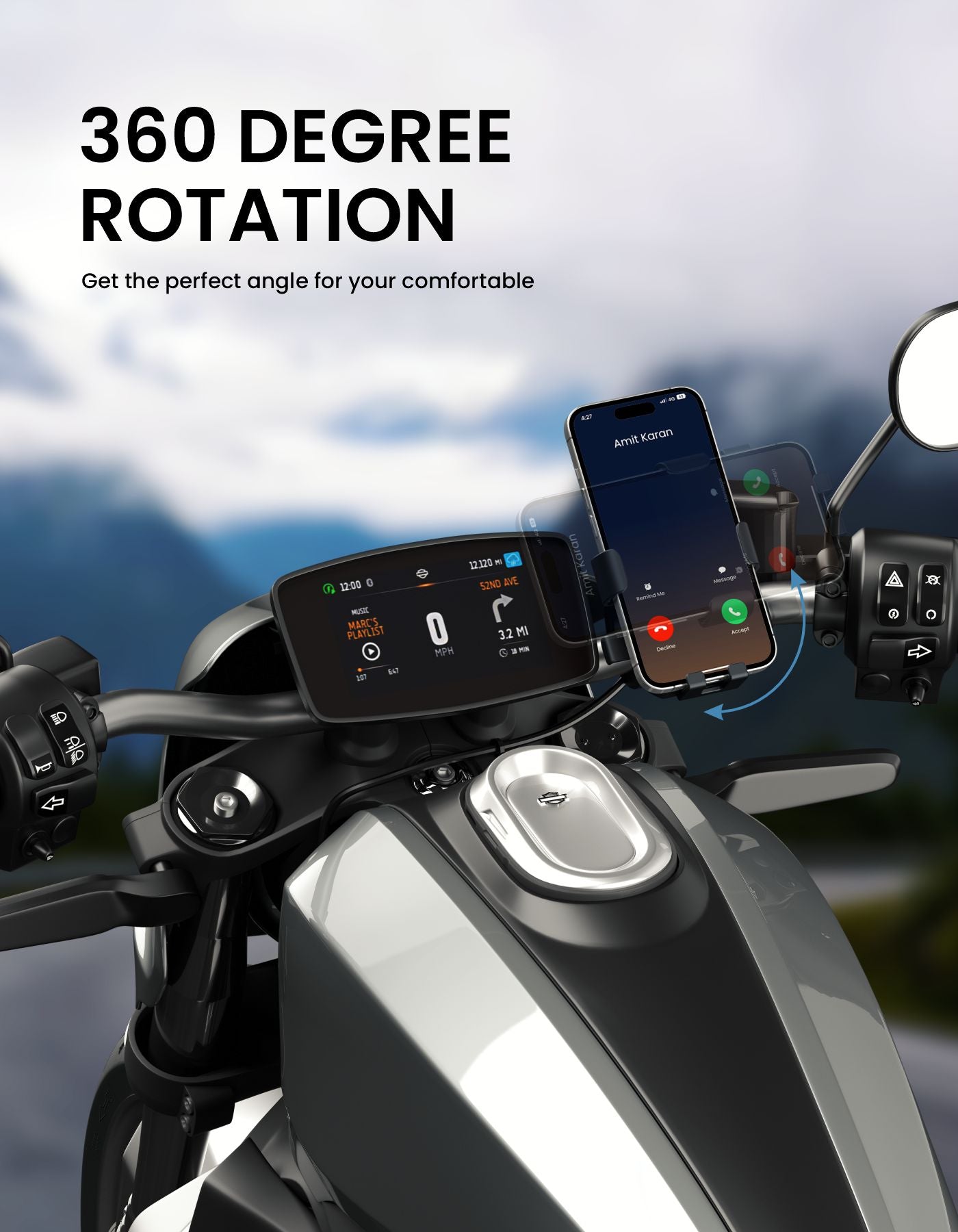 Portronics POR 2060 Mobike 4 Bike Mobile Holder — image 3