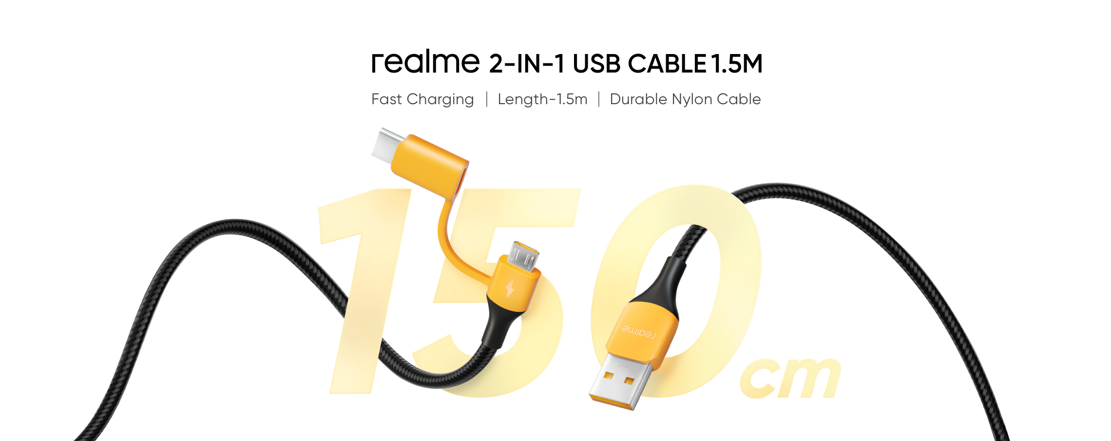 realme 2in1 1.5M 3Amp Cable — image 2