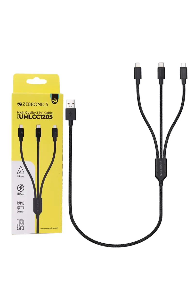 Zebronics 3 In 1 Cable UMLCC1205 — image 2